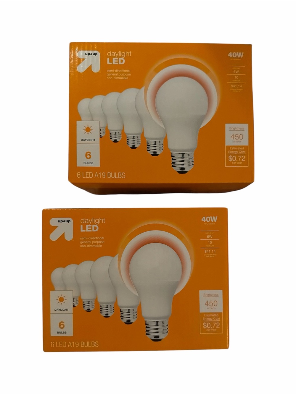 Daylight LED A19 40W Equivalent Light Bulb